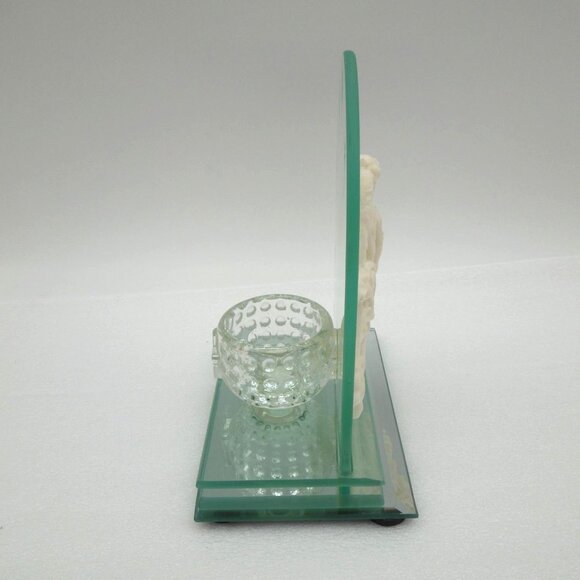 ANGEL MOTIF Tea Light Candle Holder With Transparent Glass Backing - Picture 5 of 11